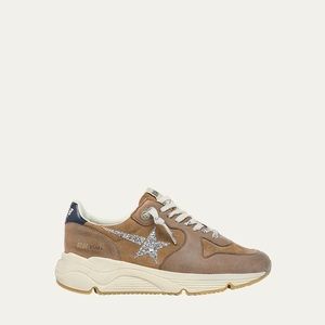 Golden Goose Running Sole Mixed Leather Sneakers